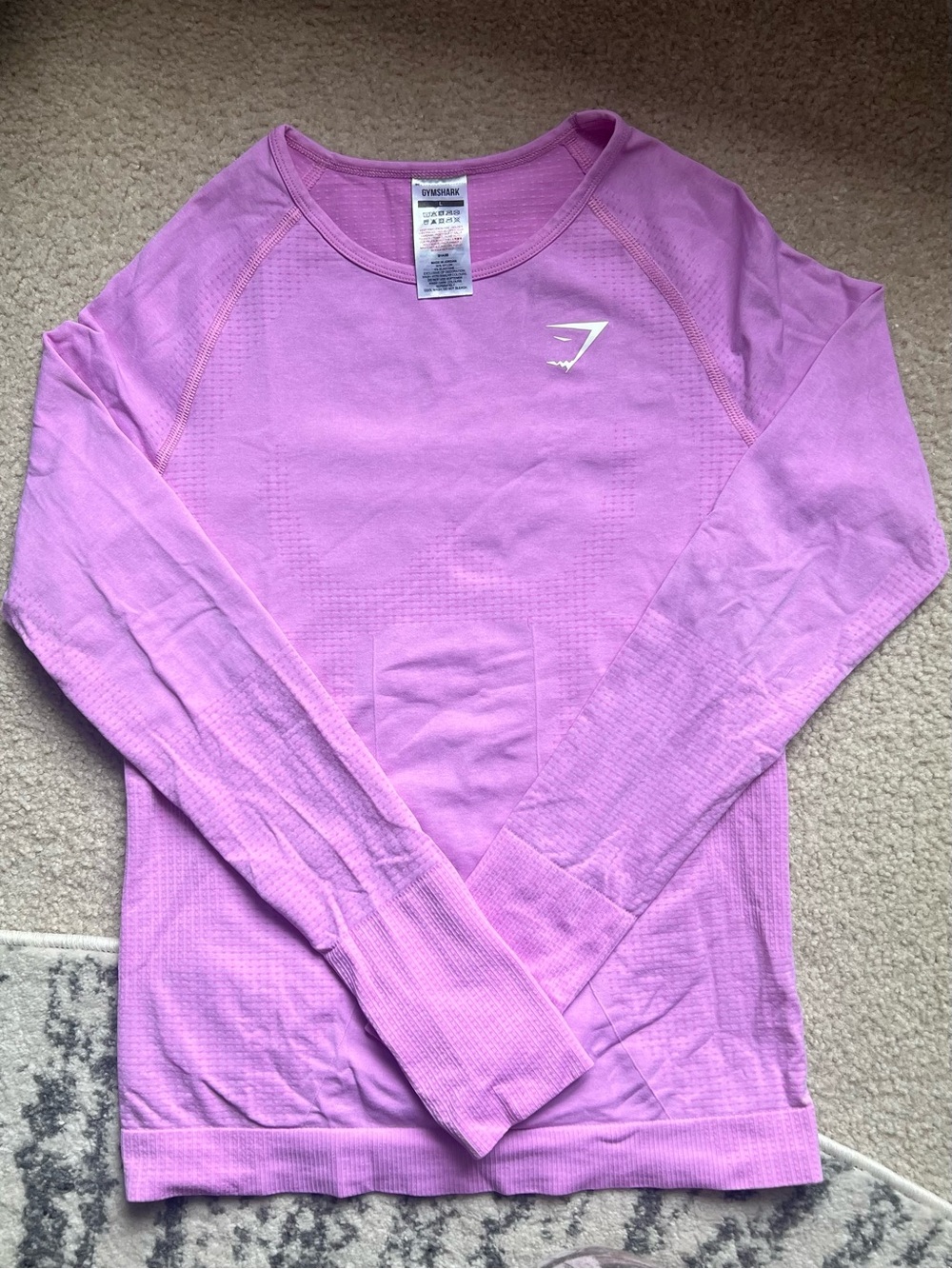 Gymshark Pink Long Sleeve Seamless Top - Vital 2.0 Seamless